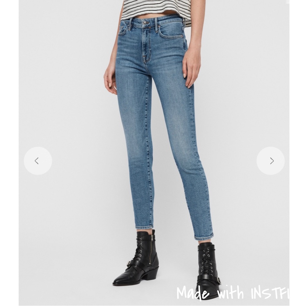 All Saints Roxanne High waist Skinny Jeans